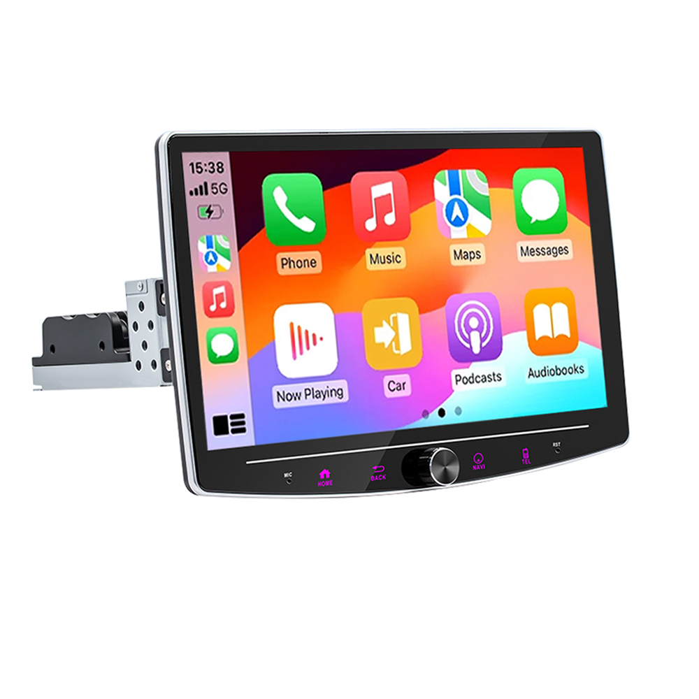 Single 1 Din Android 14.0 10.1" Universal Wireless Carplay Car Stereo Radio Multimedia Player GPS Navi WIFI Android Auto